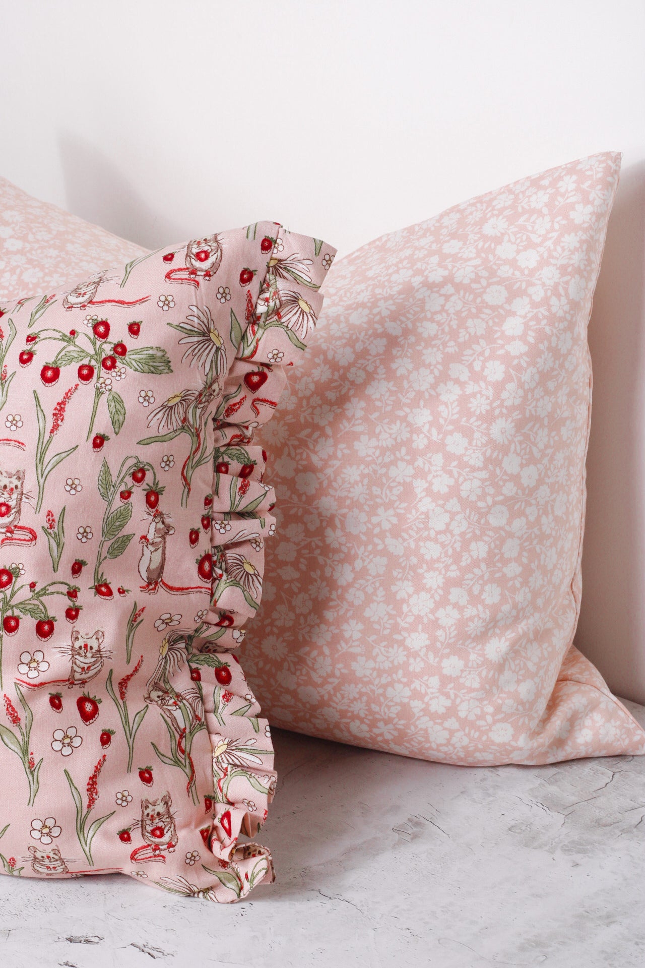Bramble Mouse Ruffle Cushion