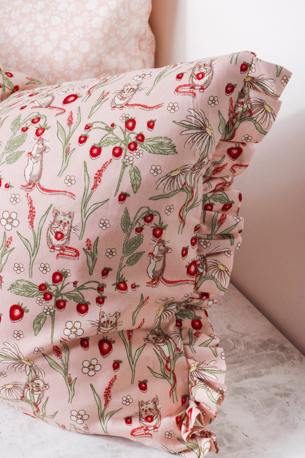 Bramble Mouse Ruffle Cushion