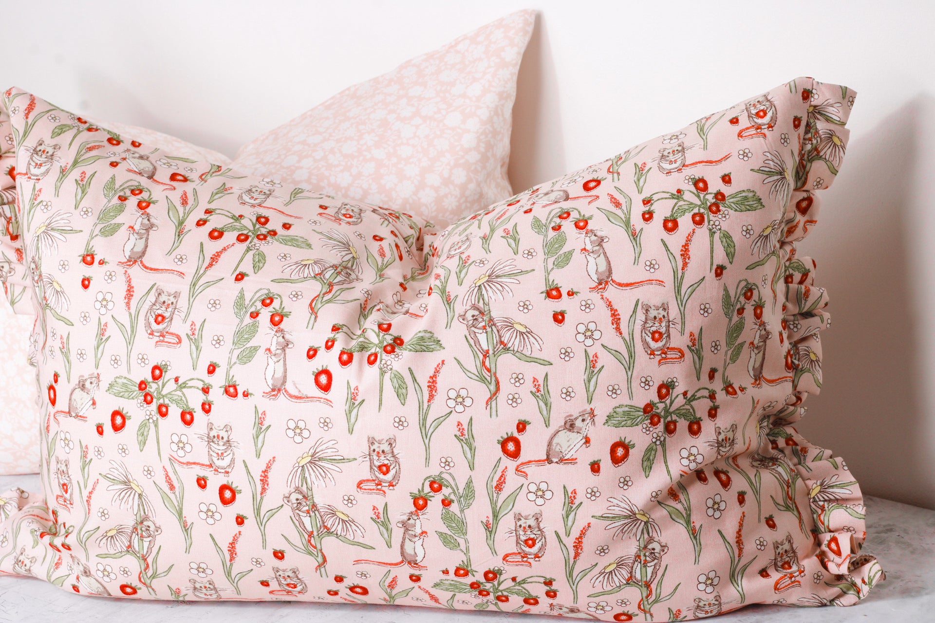 Bramble Mouse Ruffle Cushion