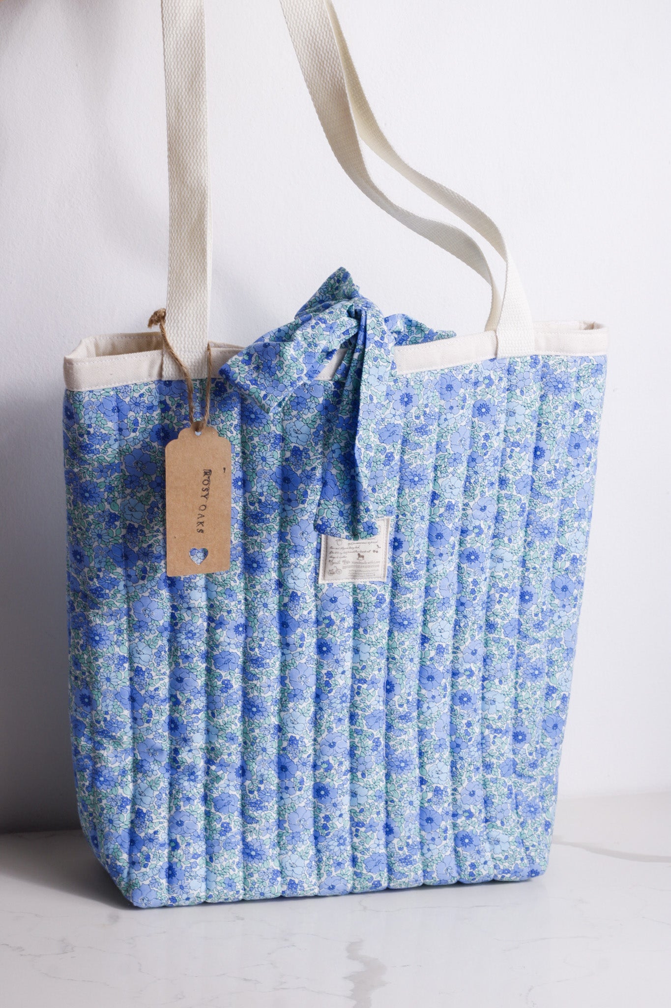Blue Blossom Quilted bag
