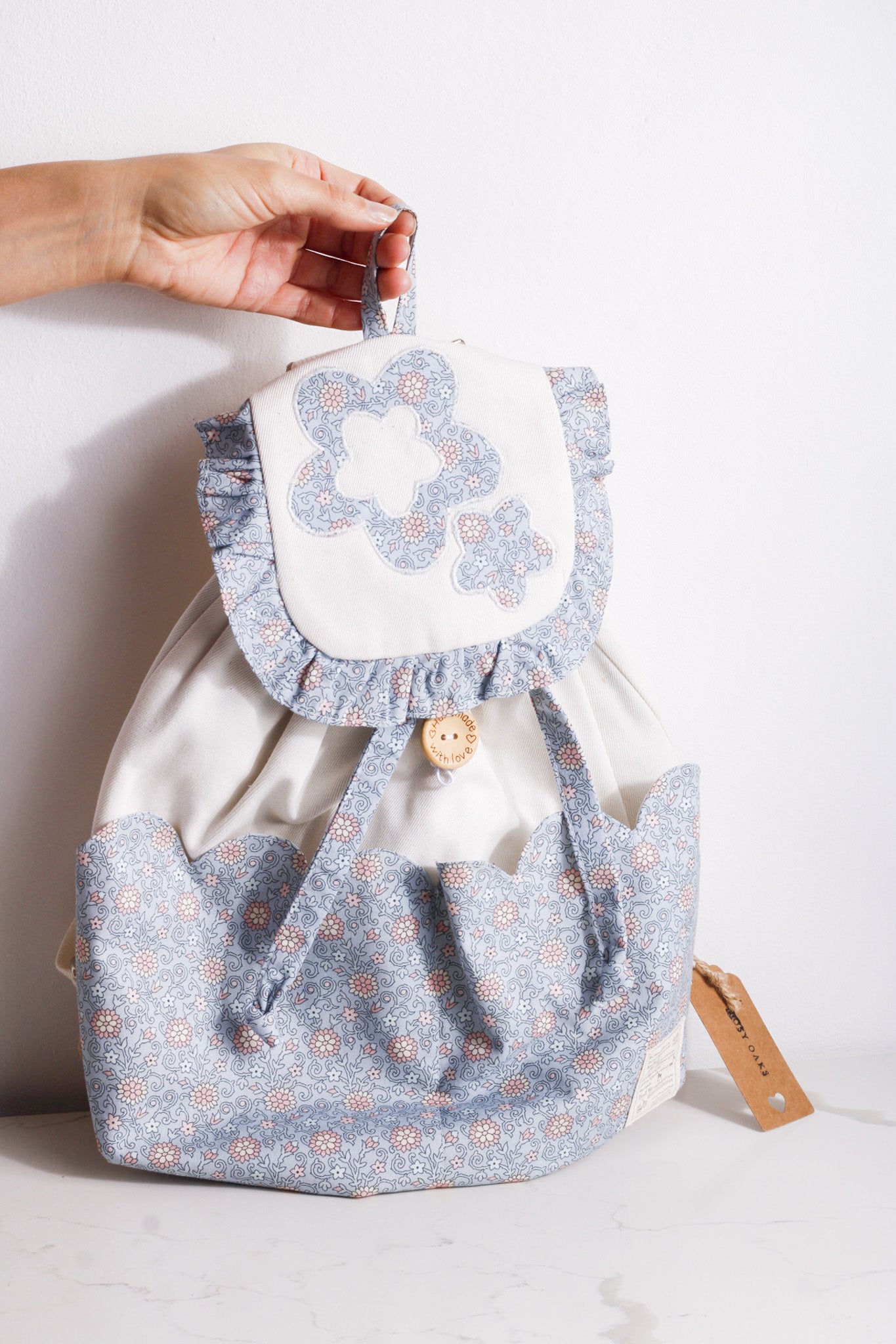 Blue Petals Kids Backpack