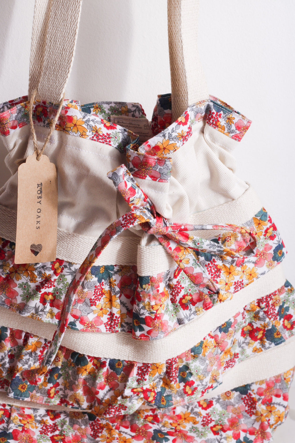 Autumn Ruffles Drawstring Bag