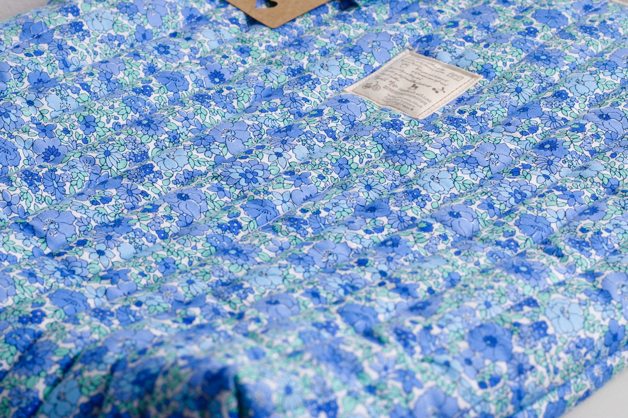 Blue Blossom Quilted bag