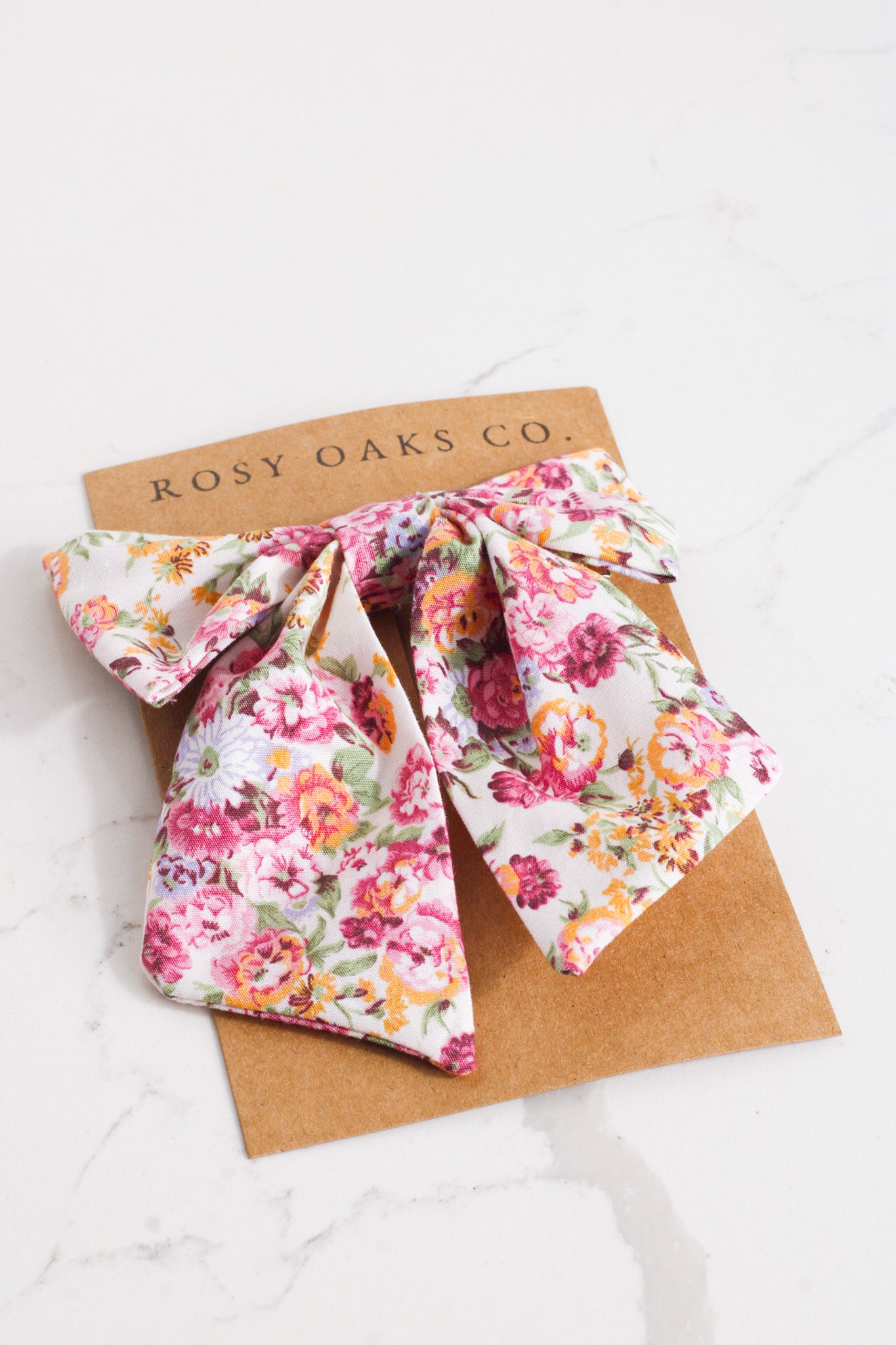 Rosewood Mini Hair Bow
