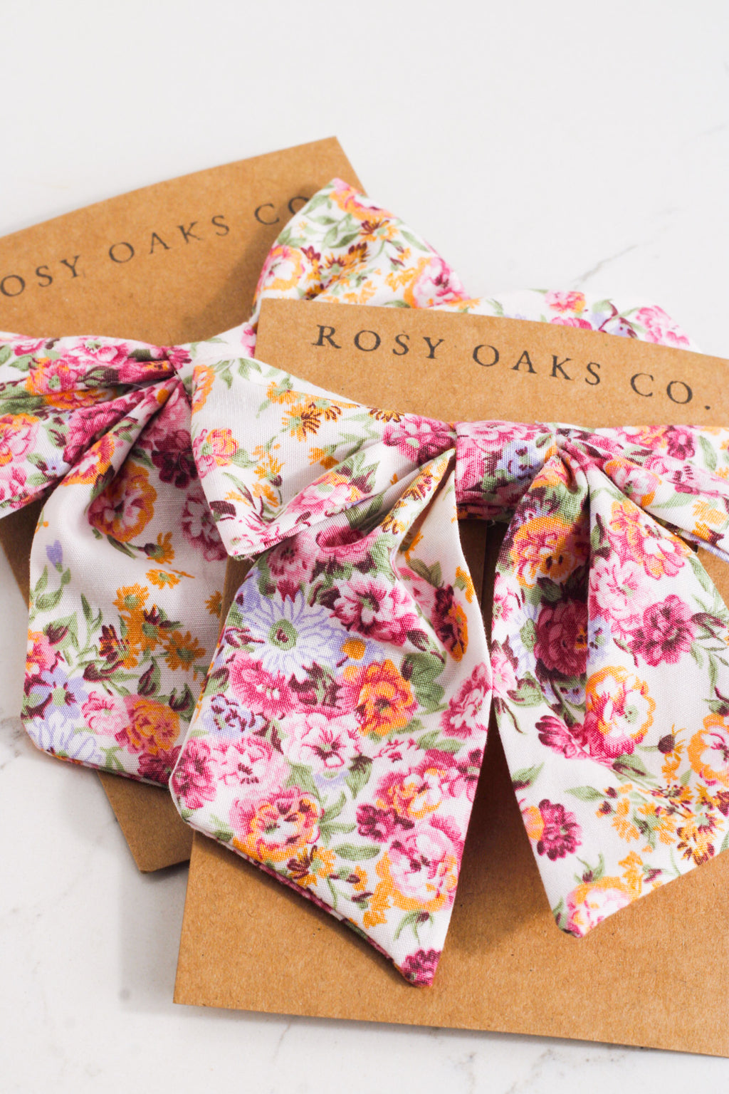 Rosewood Mini Hair Bow